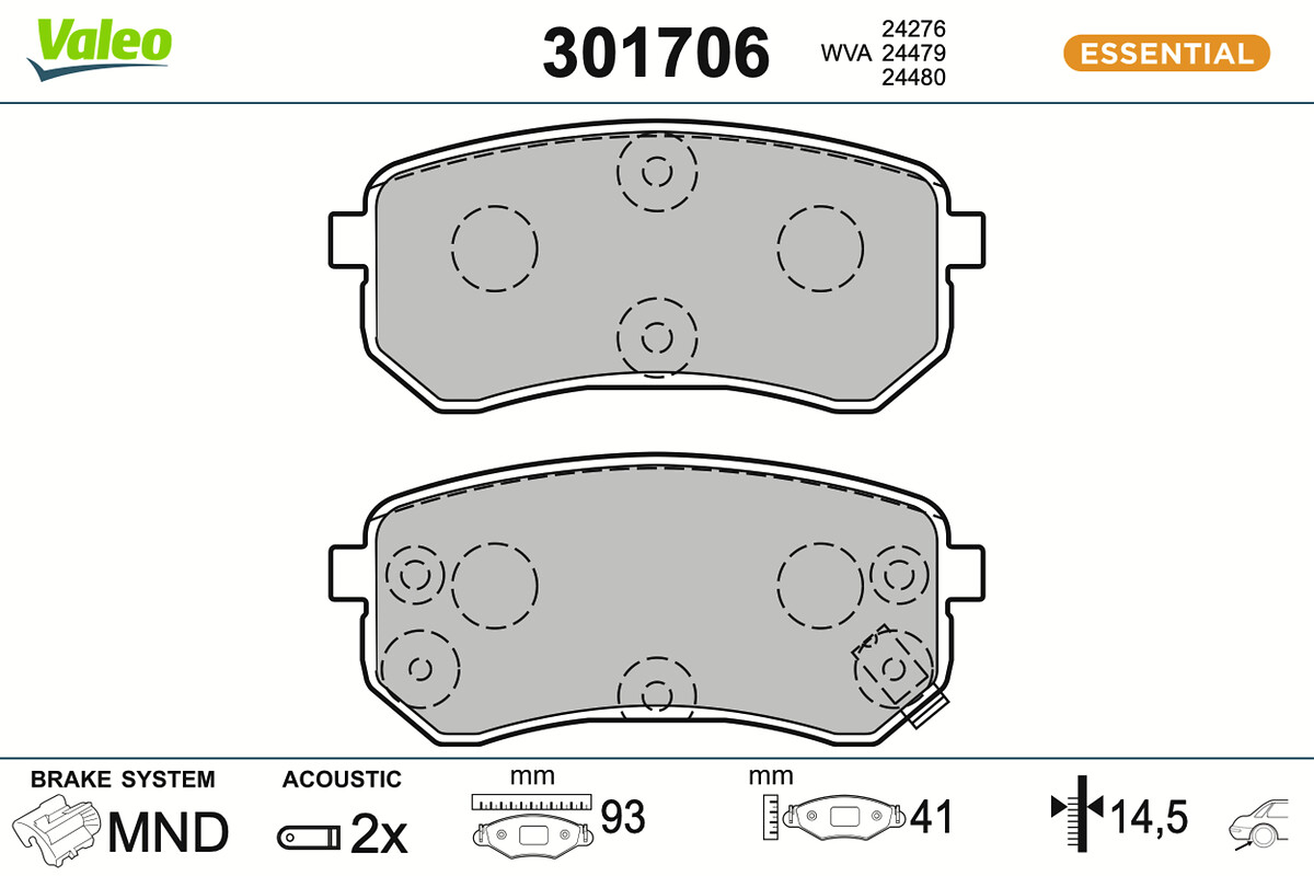 BRAKE PADS FIRST HY